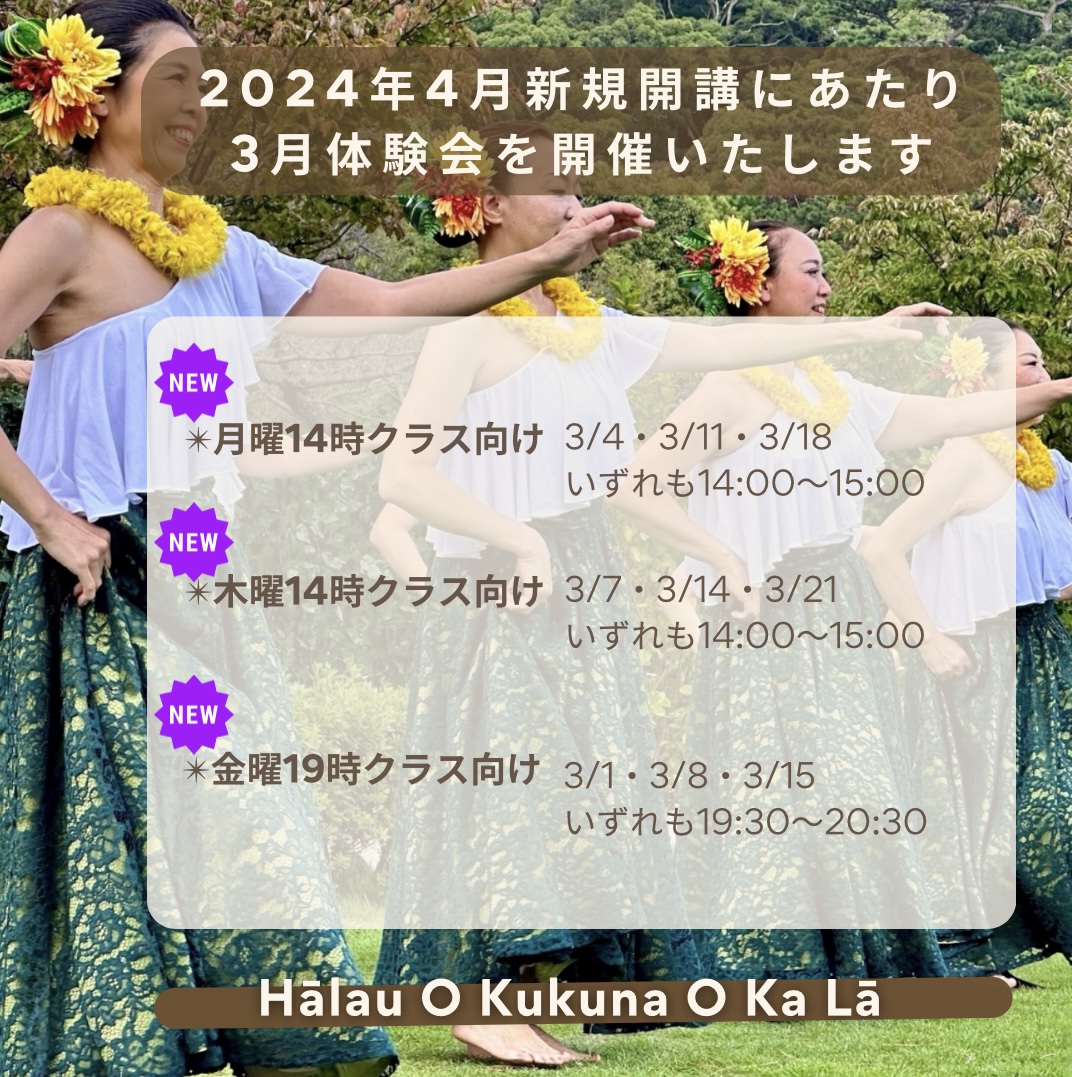 3月に体験会を開催いたします!  新規開講準備中! 主婦や平日休みの方! お仕事帰りに!